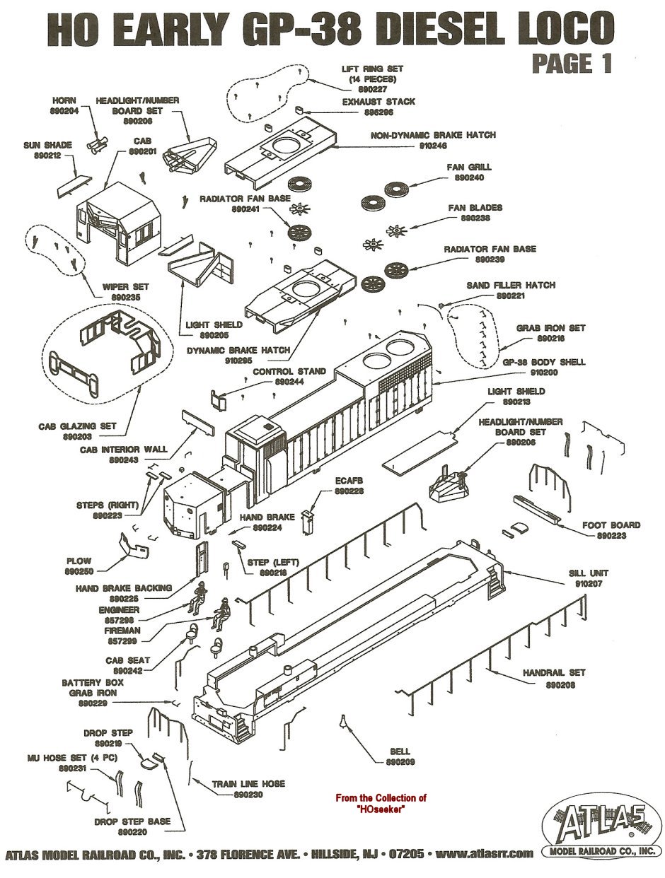 Atlas ho locomotive parts deals